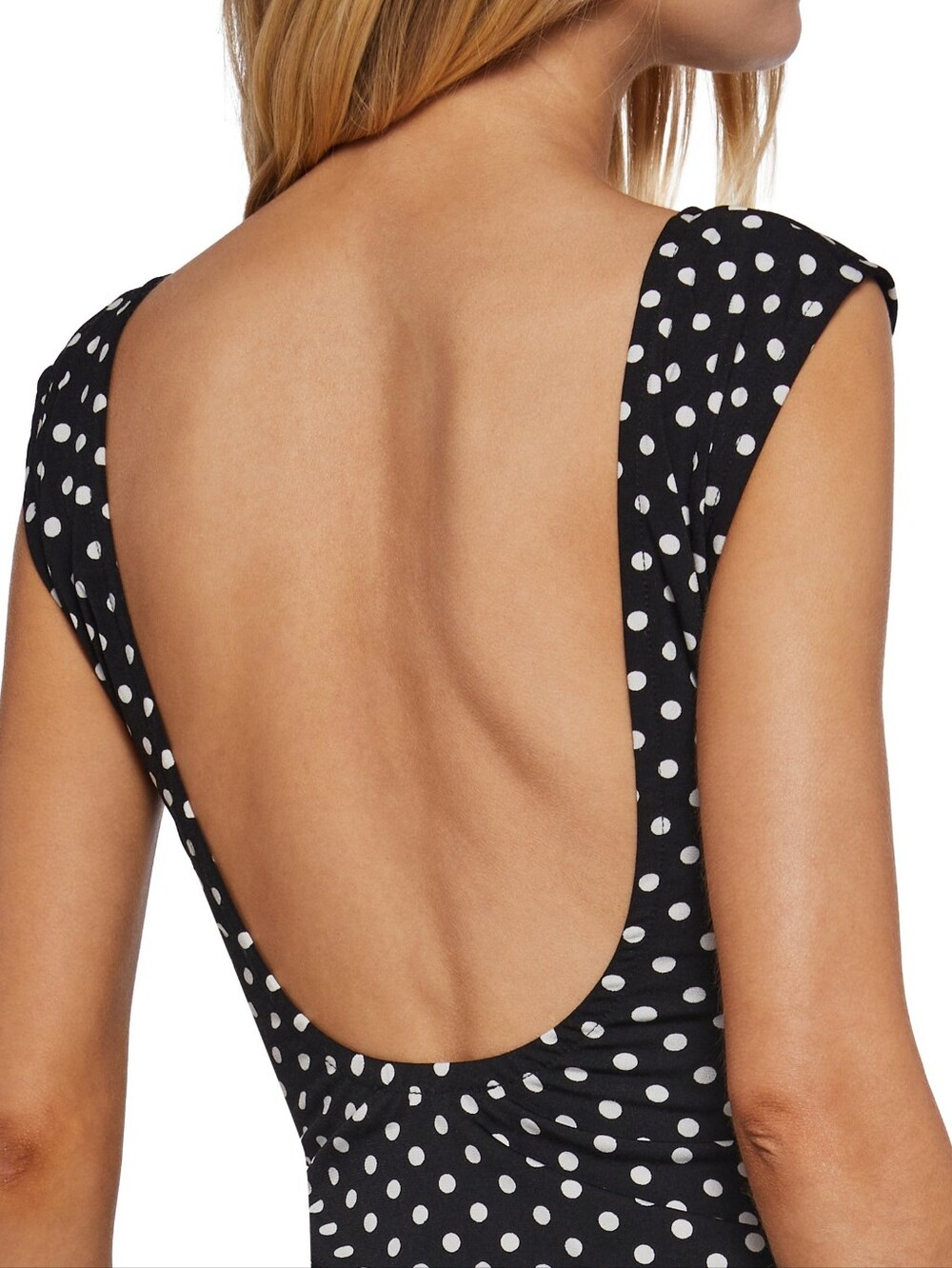 Delia’s Black White Polka Dot Sleeveless Top Size S Y2K Retro